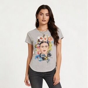 Frida Kahlo Gray T Shirt 2020 Small 3-5